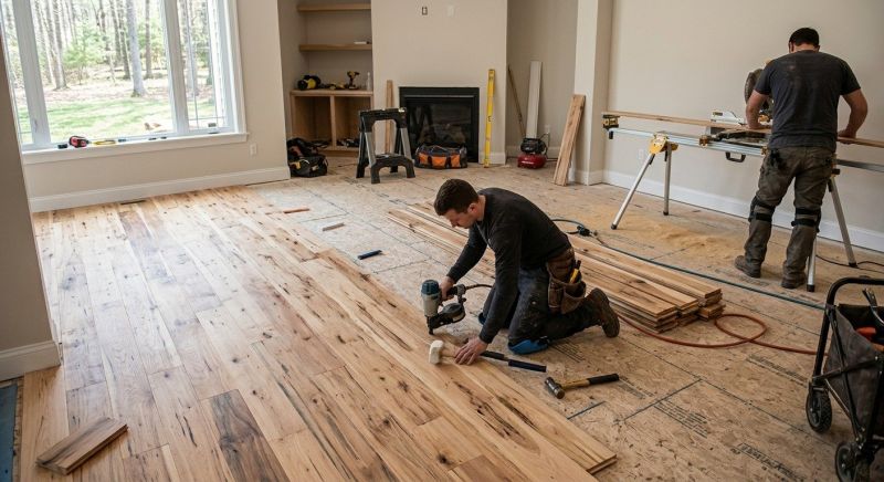 Hickory Floor Installation in Sebastian, FL