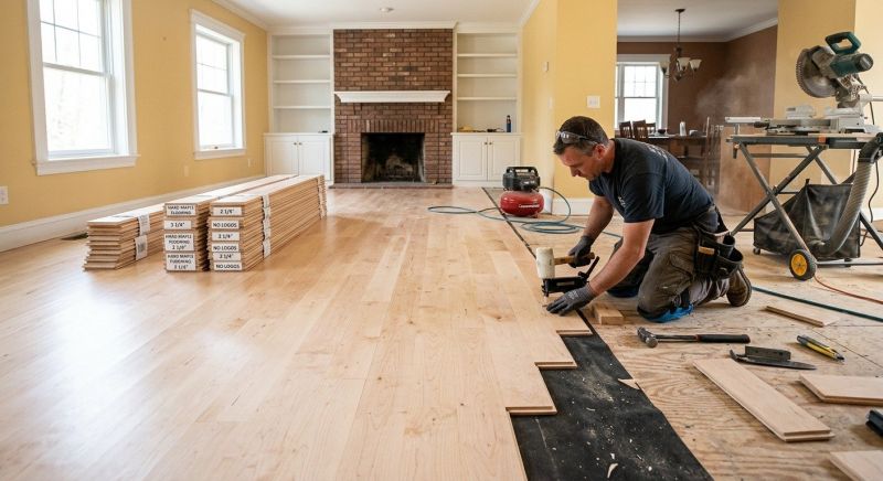 Maple Flooring Installation in Grant, FL