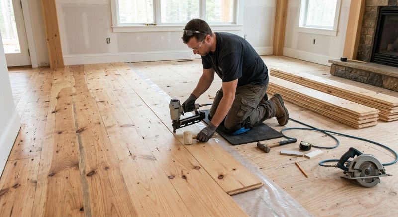 Pine Floor Installation in Sebastian, FL