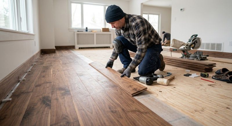 Walnut Flooring Installation in Sebastian, FL