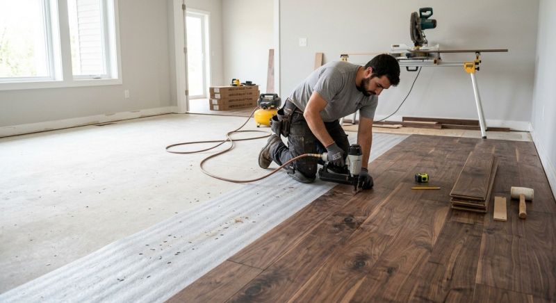 Walnut Flooring Installation in Sebastian, FL